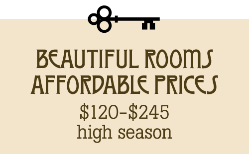 beautiful rooms, affordable prices
